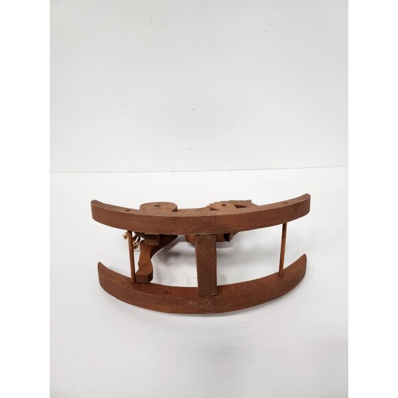 Vintage Carved Wood Rocking Horse Toy Movable Parts Rustic Nursery Decor - Picture 8 of 10
